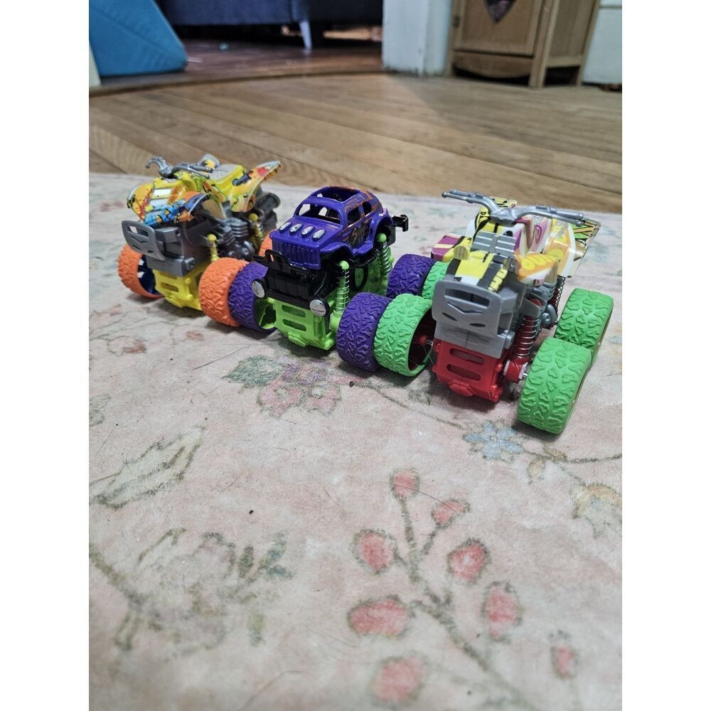 Monster Truck Toys,‎ Friction Powered Monster Trucks, set of 3 Inertia